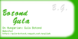 botond gula business card